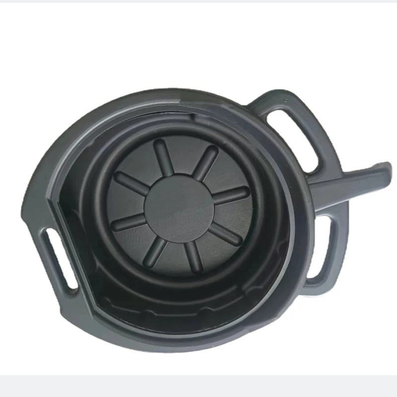 Small oil pan, thickened car oil drain pan with parts cleaning tray, waste collection basin, car tools
