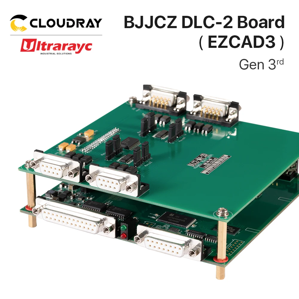Ultrarayc JCZ DLC2-M4-2D 제어 보드, 4 축 표준 보드, 2.5D 깊은 길이 조각 기능, 마크 기계용 EZCAD3
