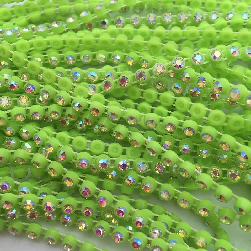 TABA® Sparkling AB Crystal Rhinestone Trim - 10 Yards of Elegant Rhinestone Banding