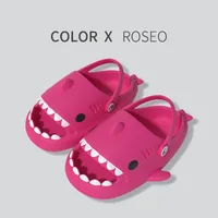 Band Shark Slippers Summer Adults  Women Cute Men Indoor Bathroom Slides Couple Beach Flip Flops Anti-skid Thick Flat Shoes 1
