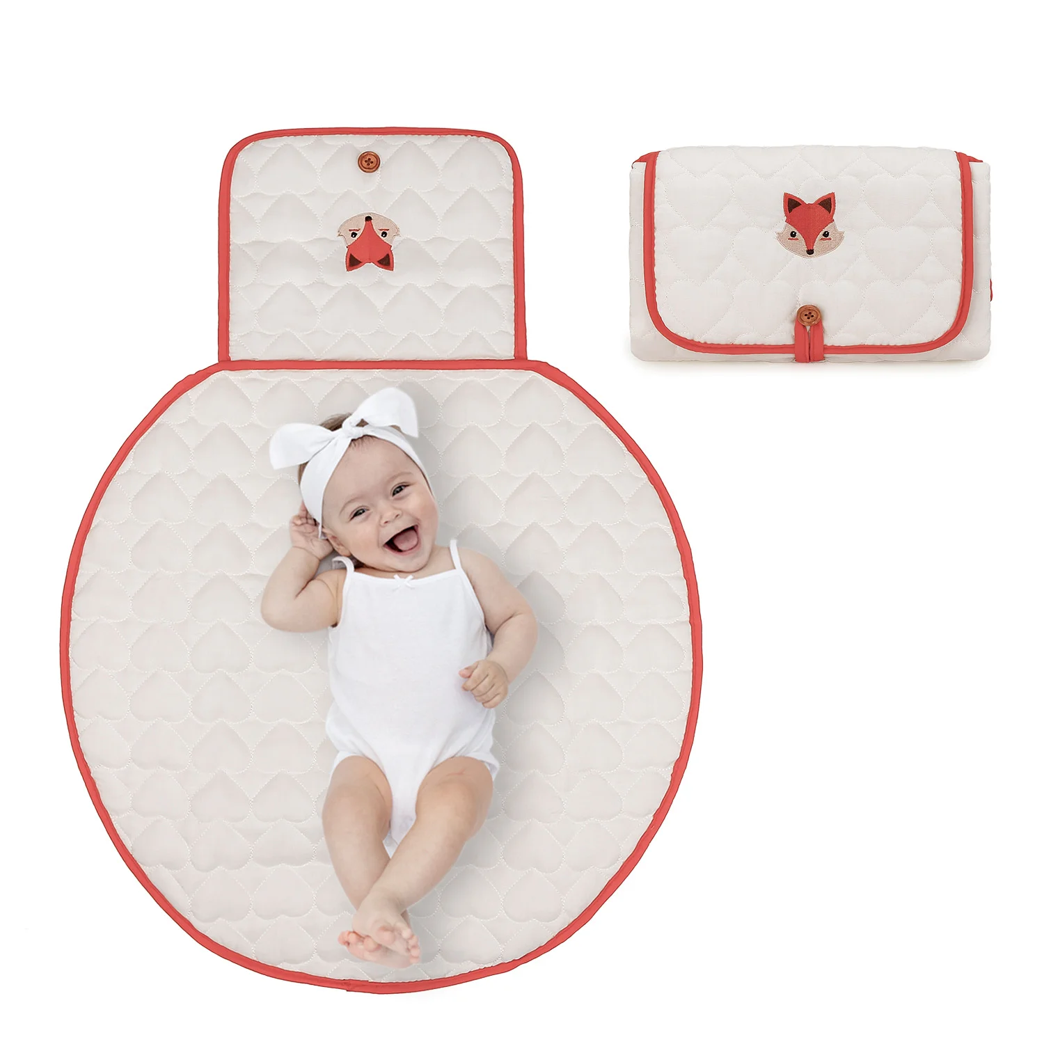 Portable Baby Changer Easy to Clean Baby Changing Diaper Mat Waterproof Change Case Pad for Newborn Babies