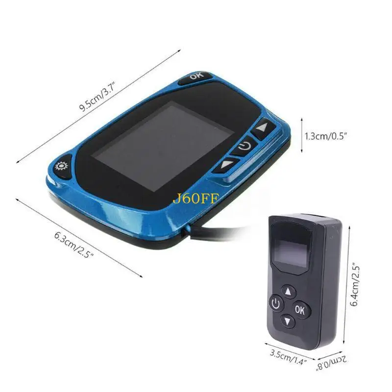 J60F 자동차 주차 DieselHeater LCD 디스플레이 온도 조절기 모니터 스위치 리모콘