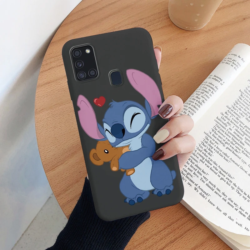 Lilo Stitch Phone Case For Samsung Galaxy A21S Camera Protect Soft