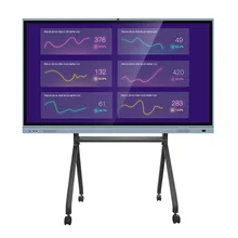 

65" Portable meeting whiteboard smart infrared screen connect OPS computer