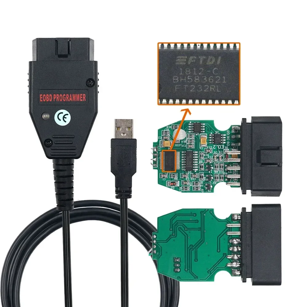 Программатор электронного блока управления Galletto 1260 FTDI FT232RQ RL, программатор электронного блока управления считыванием и чтением записей, программатор ECU для многоязычной диагностики автомобиля OBDII