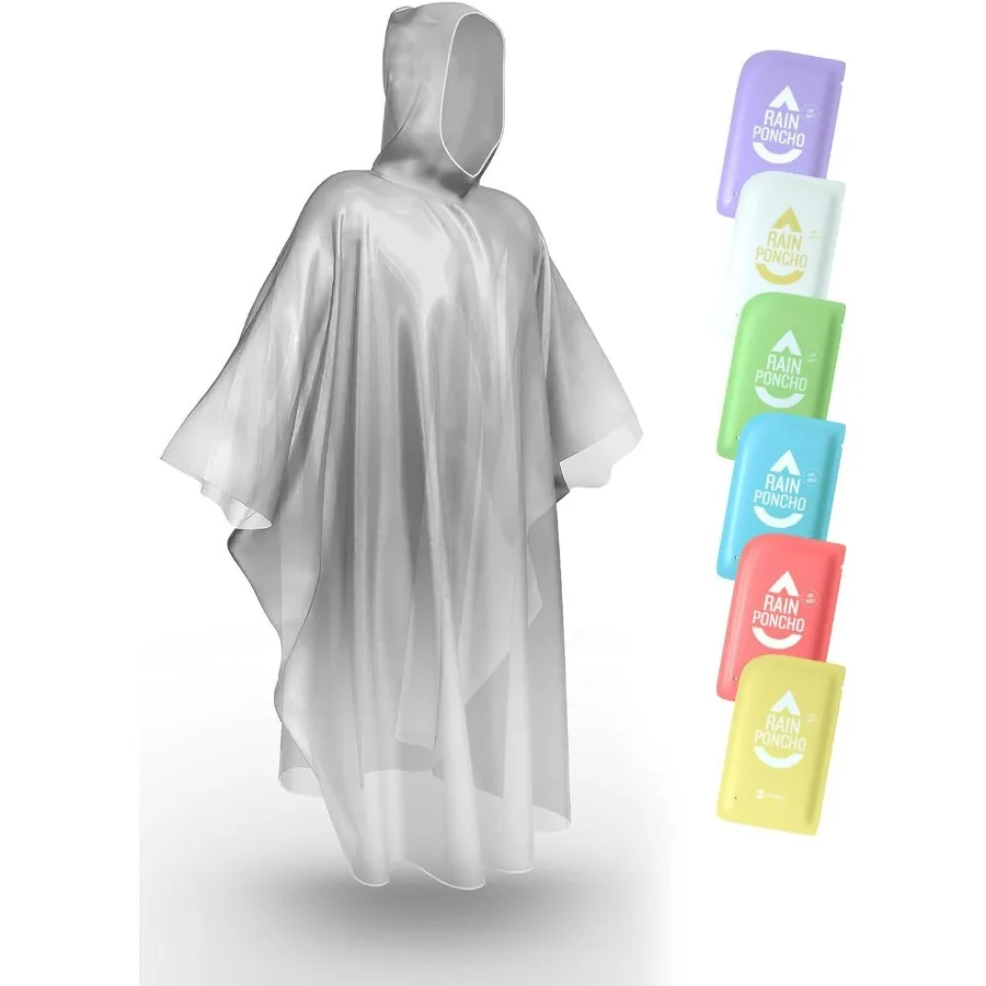 Lightweight Disposable Rain Ponchos for Emergencies