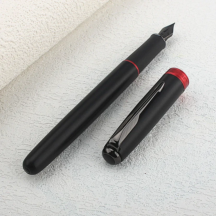 Jinhao 75 Fountain Pen #26 EF/F/M Nib, Black Extra Fine 0.4mm Office Writing Pen with Converter 4