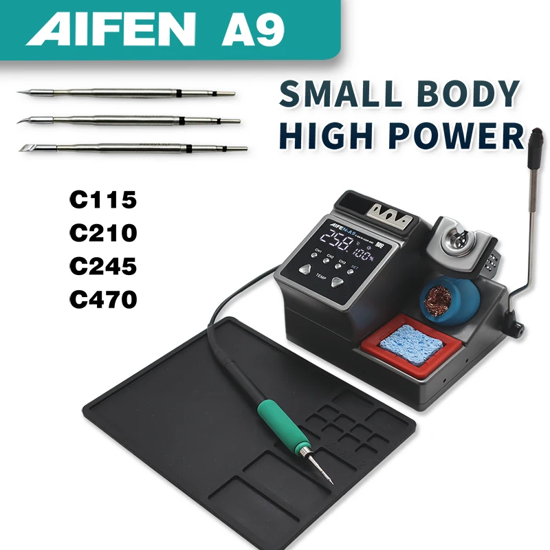 AIFEN A9 납땜 스테이션 호환 납땜 다리미 팁, C210, C245, C115 핸..