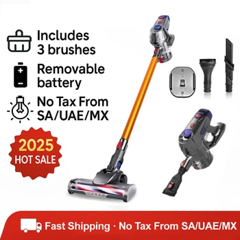 Handheld Wireless Vacuum Cleaner, Removable Battery, 20kPa Powerful Suction, Cordless Stick Vacuum For Home Floor Carpet Clean