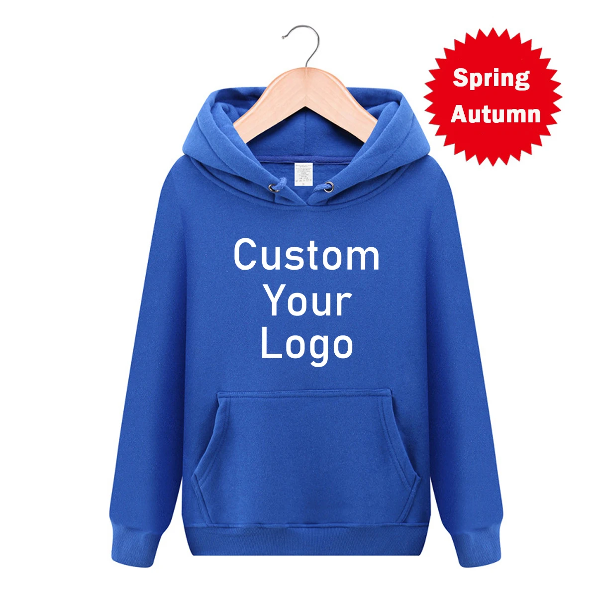 100% Cotton DIY Your OWN Design Brand Logo Custom Sweatshirts Make Your Design Logo Texts Men Women Printed Original Design Gift