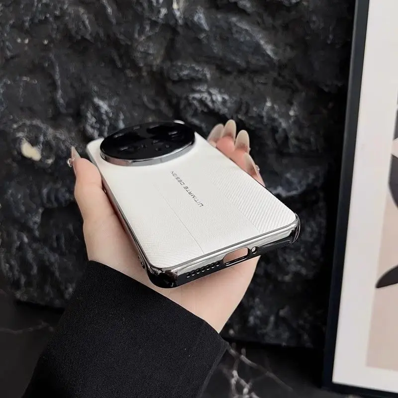 Luxury Plating Hard PU Protective Back Cover Case