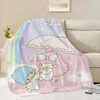 L-Little Twin Stars K-KiKi & L-LalaS Printed Comfortable And Soft Sofa Bedroom Plush Blanket Suitable For Home Travel And Gifts 3