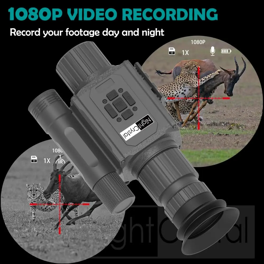 NK008 Digital Night Vision Scope, Hunting Infrared Riflescope Monocular 5X Zoom