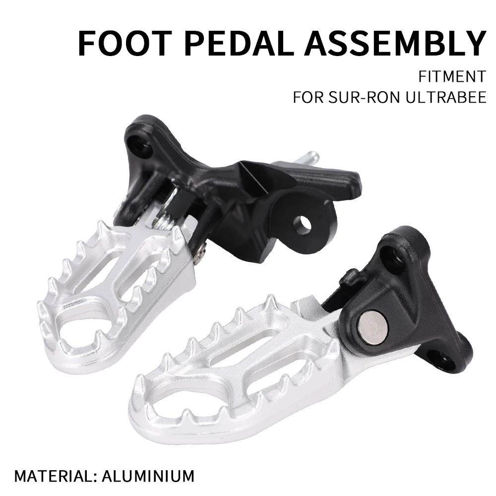 

Motorcycle Accessories Foot Pegs Aluminum Durable For Sur-Ron UltraBee