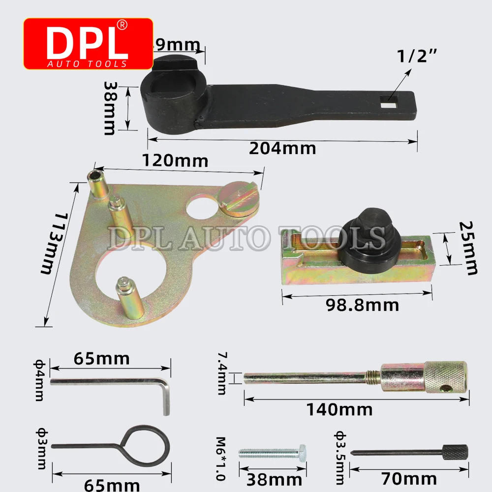 Dieselmotor-Einstellwerkzeugsatz für Renault Vauxhall Opel 2.0,2.3,1.6DCI Benz OM626 – Detail 5