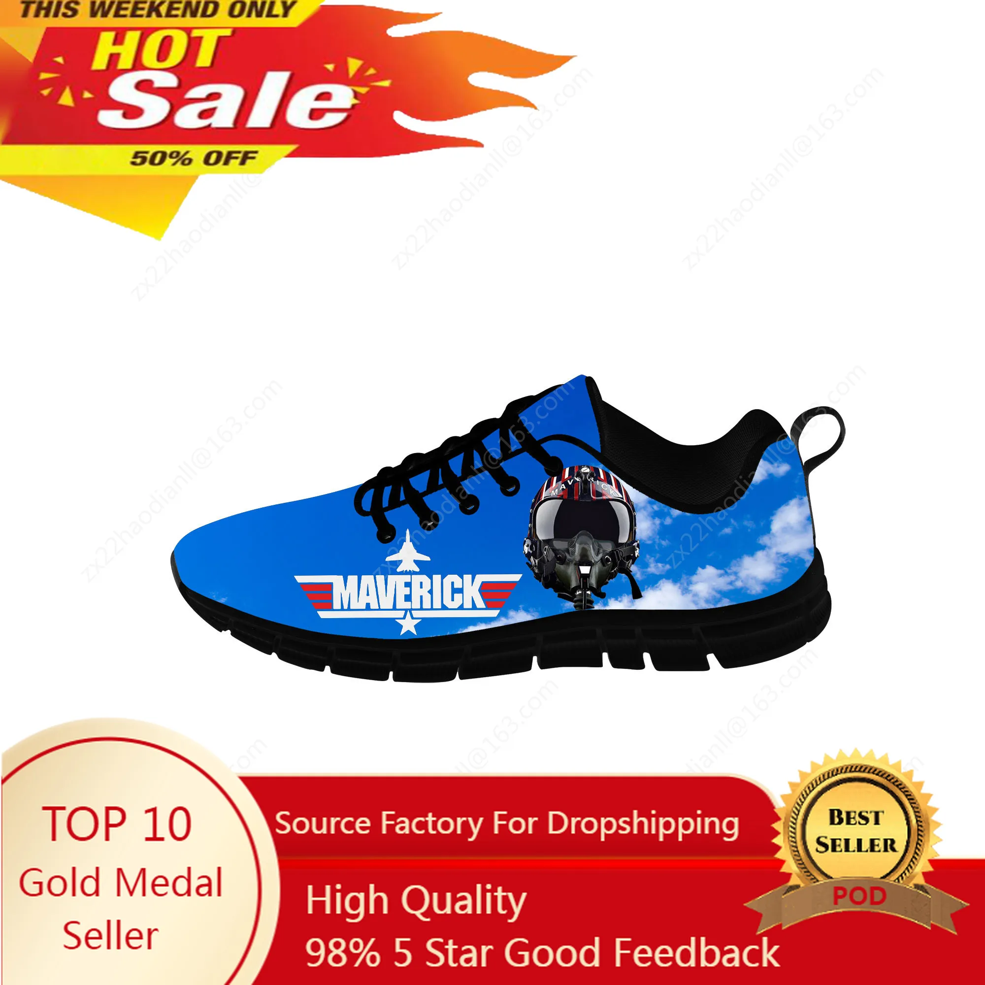 

Top Gun Maverick Low Top Sneakers Mens Womens Teenager Casual Shoes Canvas Running Shoes 3D Print Breathable Lightweight shoe