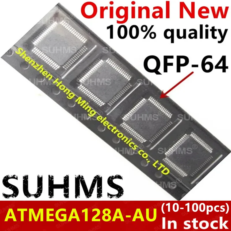 New ATMEGA128A-AU ATMEGA128A AU QFP-64 Chipset 10-100piece electronics components kit