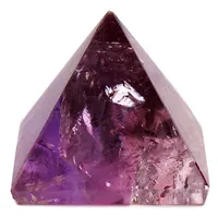 Amethyst Crystal Pyramid Egyptian Clear Stone Home Desk Decor Healing Gifts 20mm 2