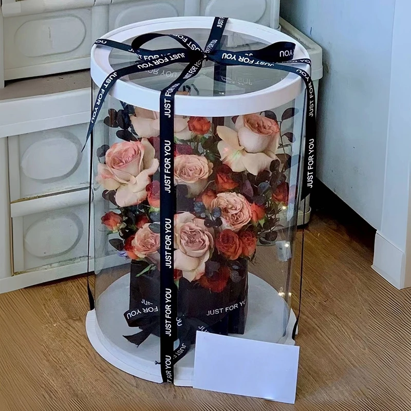 2pcs Round Birthday Cake Packaging Box, Transparent Gift Wrapping Container for Layered... - SKU RCPB1750 - UGI Packaging