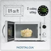 Retro Countertop Microwave Oven - Large 800-Watt ,12 Pre-Programmed Cooking Settings,Digital Clock,- Kitchen Appliances - White 2