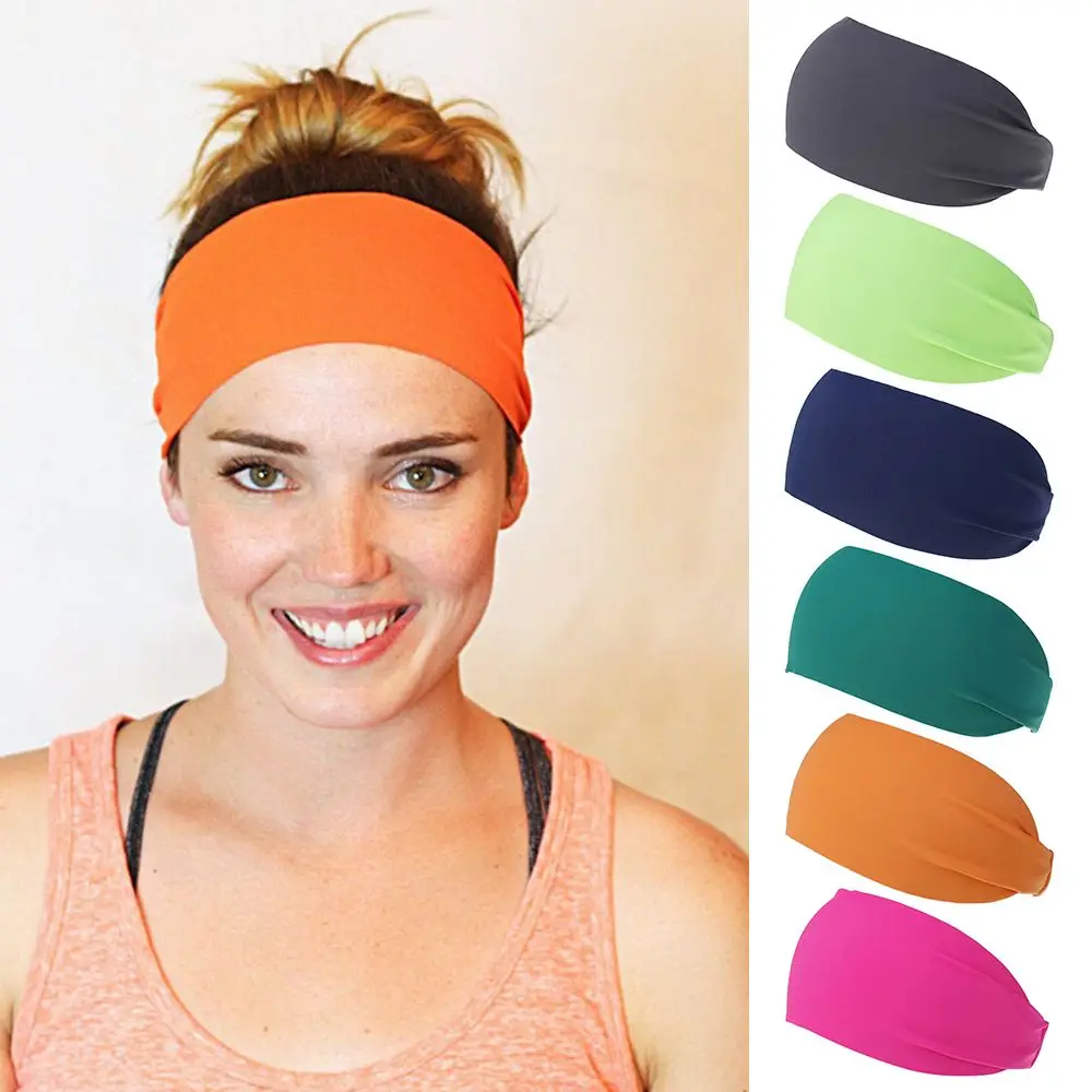 

Sports Headband Men Women Running Yoga Fitness Hair Bands Unisex Non Slip Stretchy Moisture Wicking Hairband Sweatbands