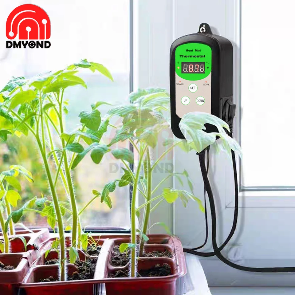 BN-LINK Digital Temperature Controller Thermostat – For Seedling Heat Mats, Reptile Tanks, Incubators (120V, 1000W)