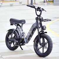 Nouveau modèle 20 pouces cadre en alliage d'aluminium 7 vitesses neige plage gros pneu Ebike 750 watts gros pneu Fatbike vélo électrique 2