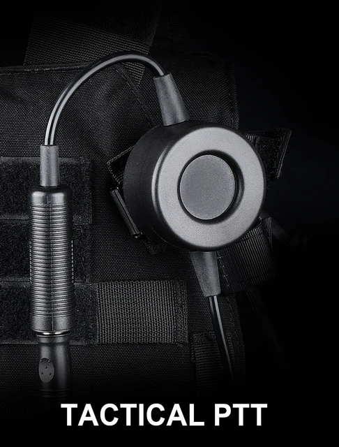Tci tactical pttプッシュツートークボタン、walkie-talkie