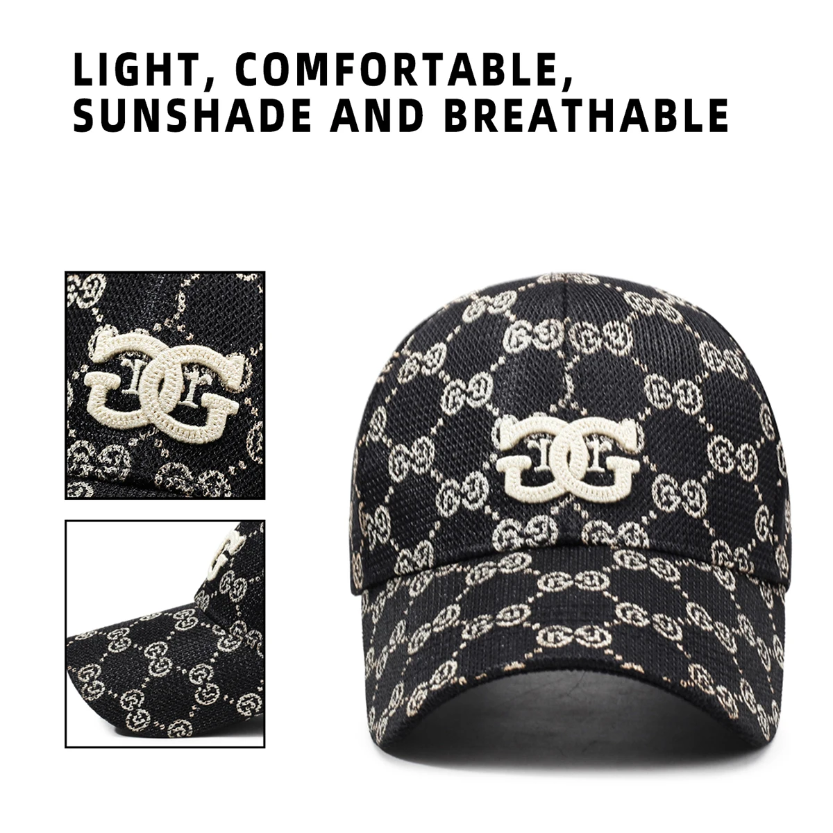 Hat Men's Spring and Summer Breathable and Quick-Drying Cap Outdoor Sunscreen Sun Net Hat Mountaineering Fishing Baseball Cap