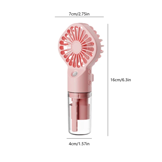 Handheld Mini Air Conditioner USB Rechargeable Portable Humidifier Mist Cooler Cooling Spray Humidifier Fan for Home/Office/Dorm 6