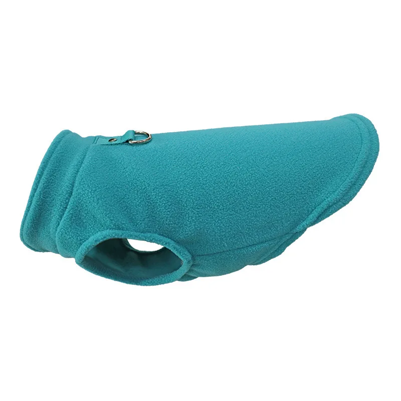 Warm Fleece Dogs Clothes Pet Dog Jacket Vest With D-Ring thumbnail 8
