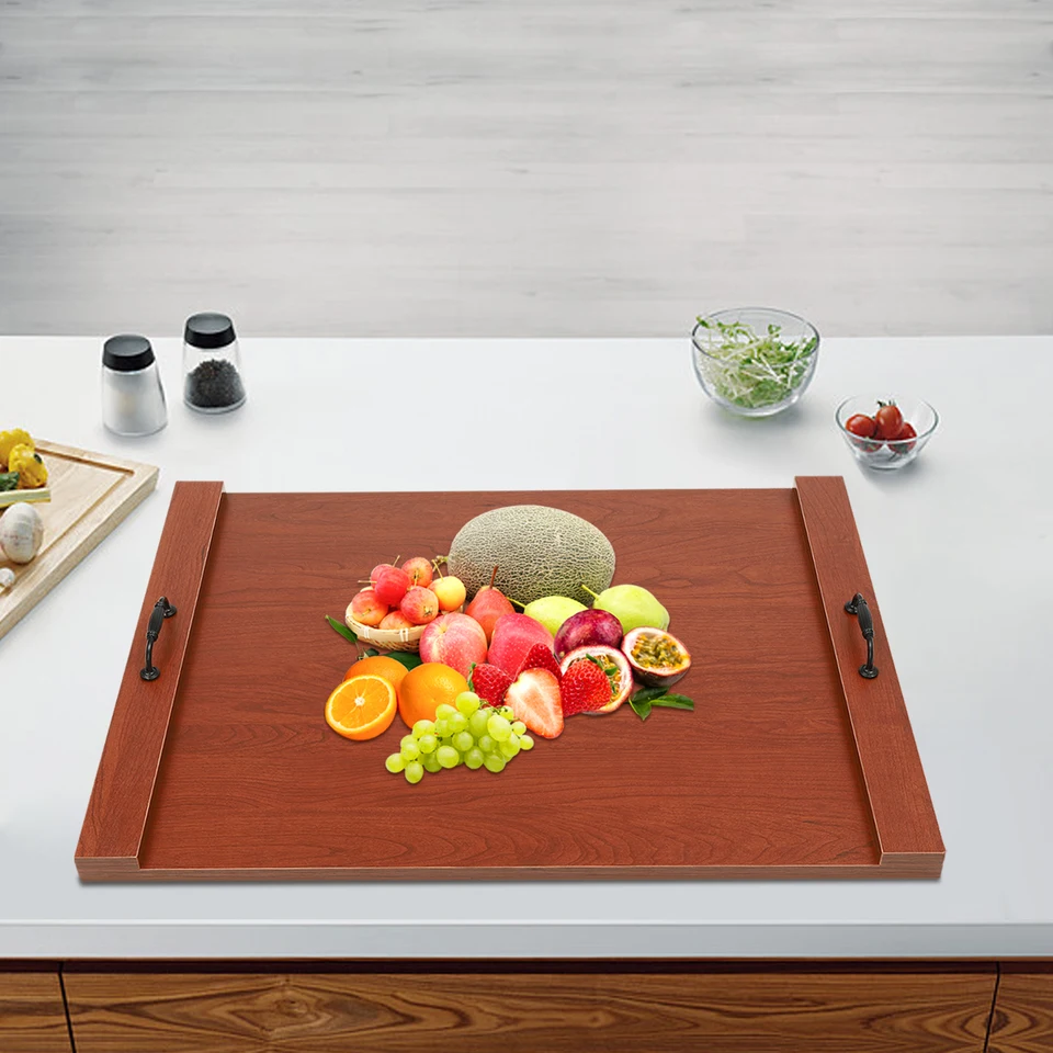 Wooden Stove Top Cover Kitchen Countertop Tray