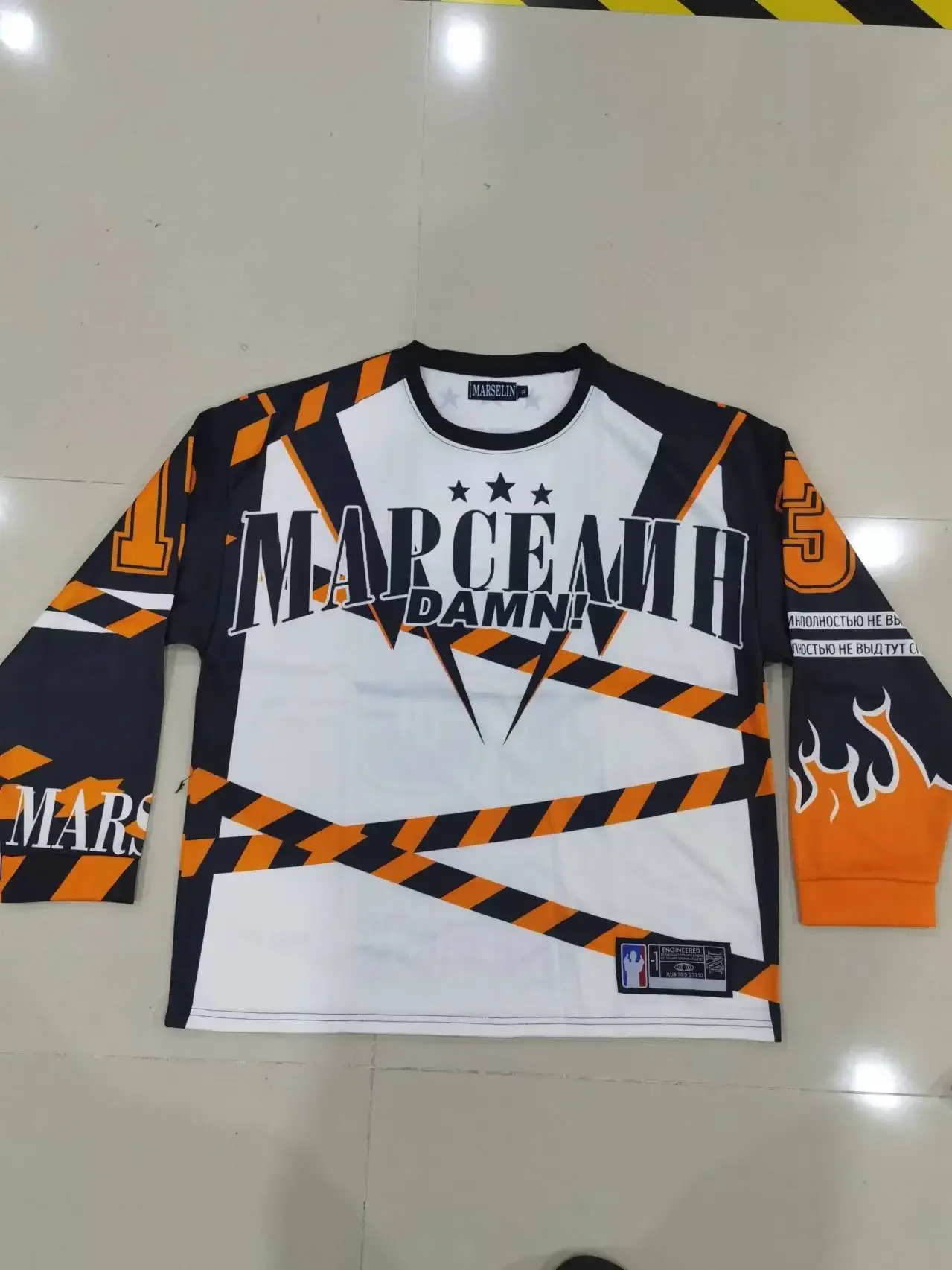 Y2k марселин Jersey Long Sleeves T-shirt Harajuku Streetwear