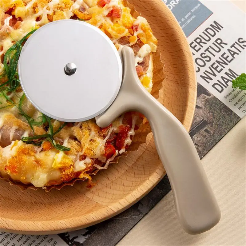 Stainless Steel Pizza Cutter Professional Pizza Cutter Wheel With Anti-Slip Handle For Waffles Cookies Pastry Accessories pizza cutter roller cutter