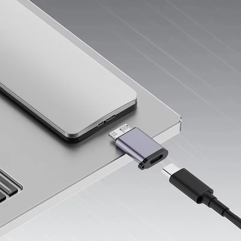 High-Speed USB-C Female to Micro B Male Adapter