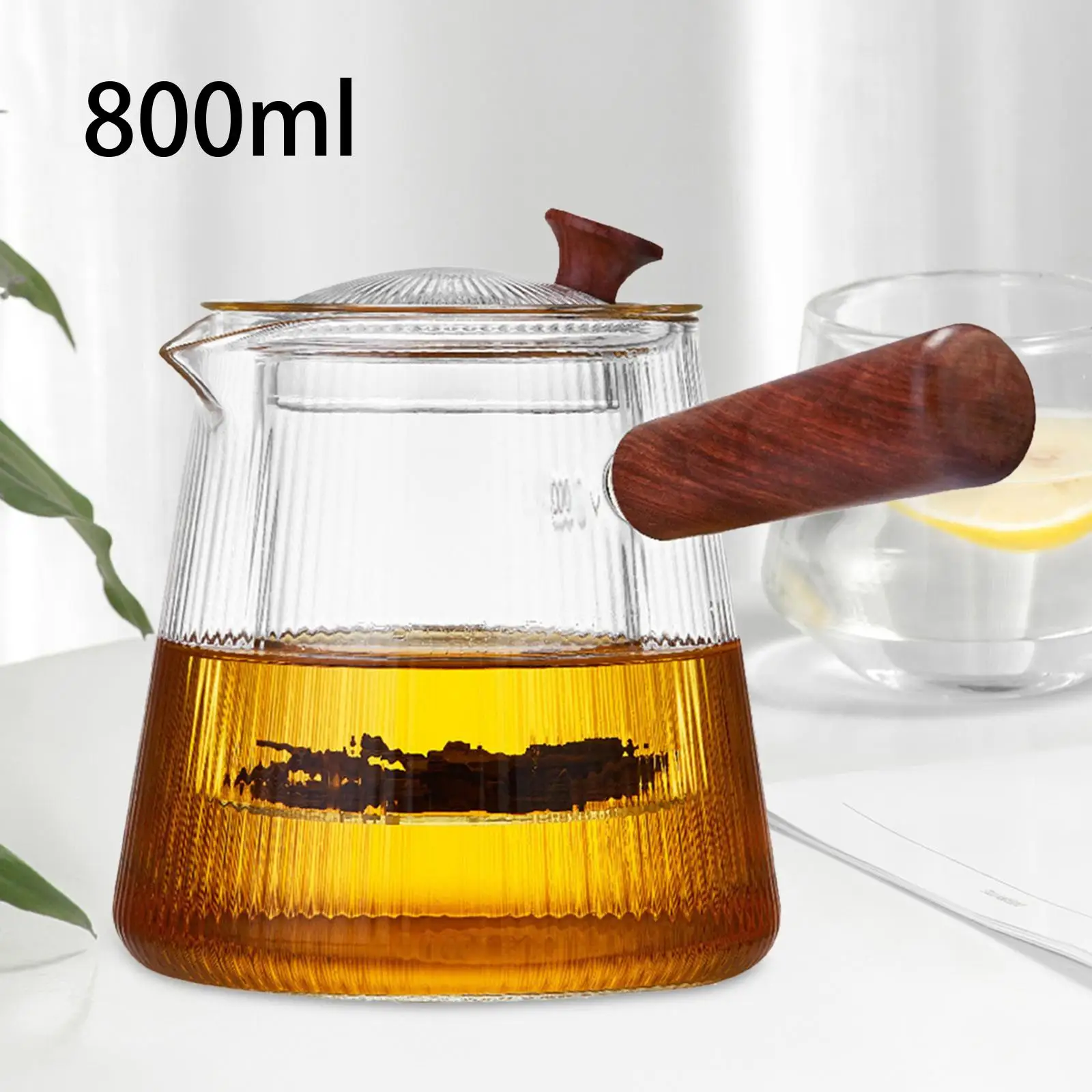 Elegant Glass Teapot Infuser Set - Modern Tea Brewer for Home And Outdoors Elegant Glass Teapot Infuser Set - Modern Tea Brewer for Home And Outdoors