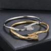 Vintage Classic Zircon Snake Bracelet for Women Daily Versatile Jewelry Accessories 1