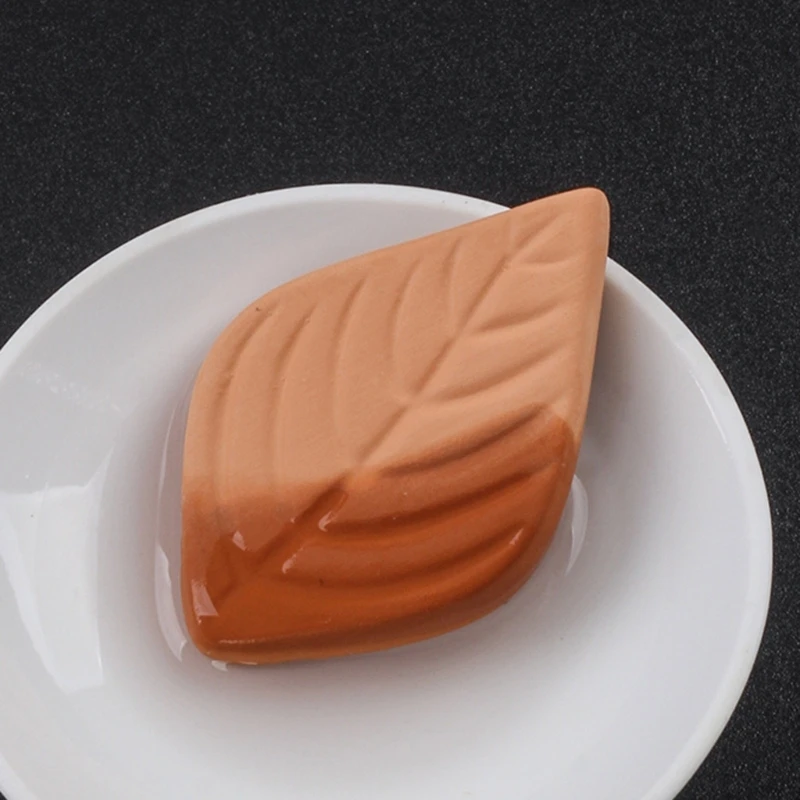 10Pcs Leaf Clay Hydrostone Terracotta Humidifying Stone Smoke Cigars Humidifier