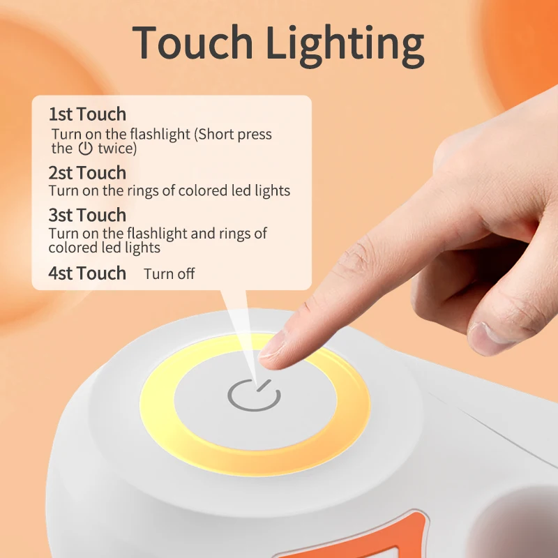 ROJECO correa retráctil automática para perro tira de luz LED luminosa de moda para cachorro mascota correa flexible para caminar y correr, 5M 4