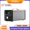 Gaiaray Portable Power Station 200W 300W Solar Power Generator 110V 220V Emergency Energy Power Plant 252Wh For Camping RV Power