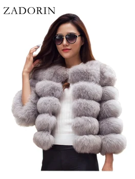 ZADORIN S-4XL Mink Coats Women Autumn Winter Top Fashion Pink FAUX Fur Coat Elegant Thick Warm Faux Fur Jackets For Women 2022 1