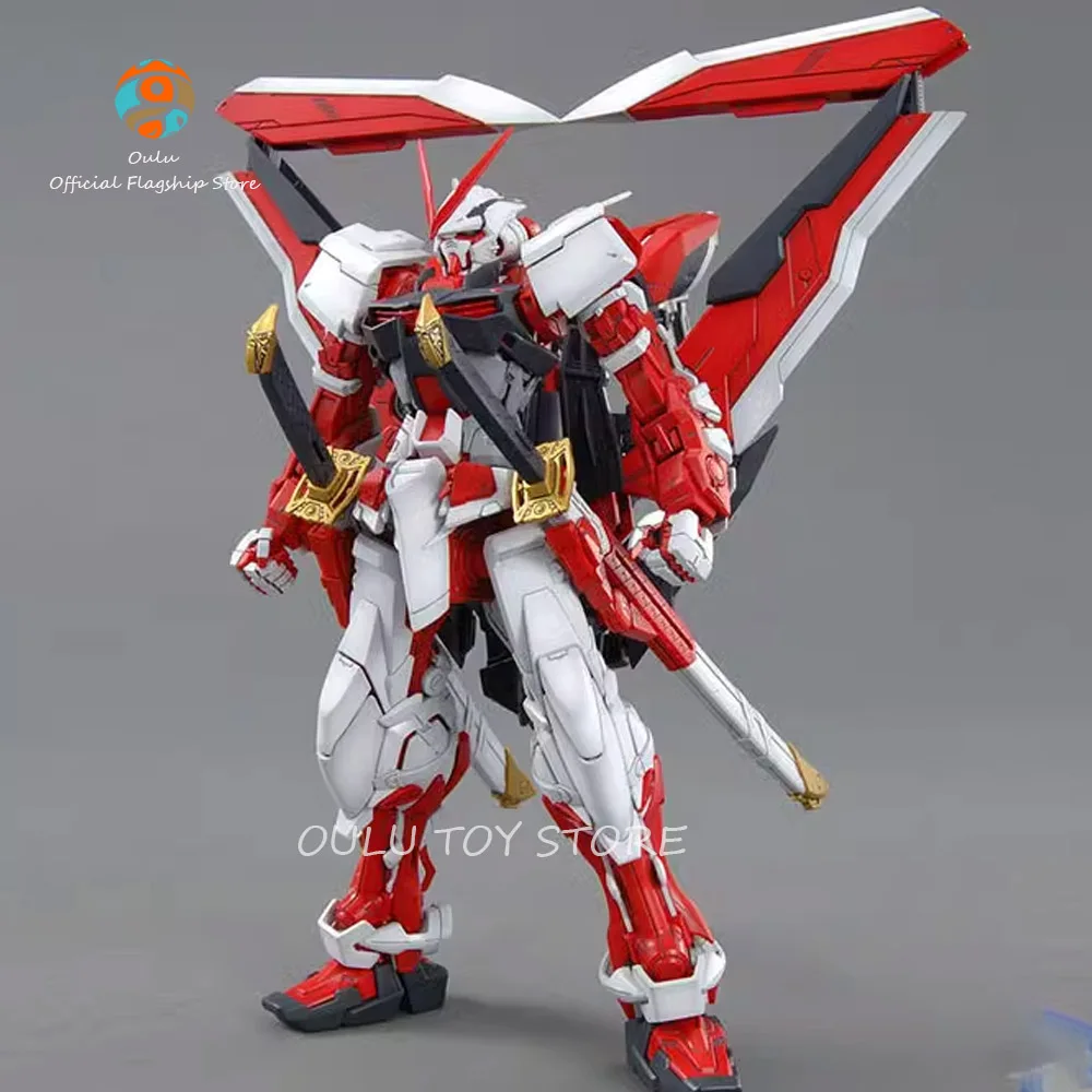 

18cm Gundam Actions Figures Astray Red Figurine Mg 129 Hirm Series Anime Figure Pvc Room Decoration Ornament Toys For Boys