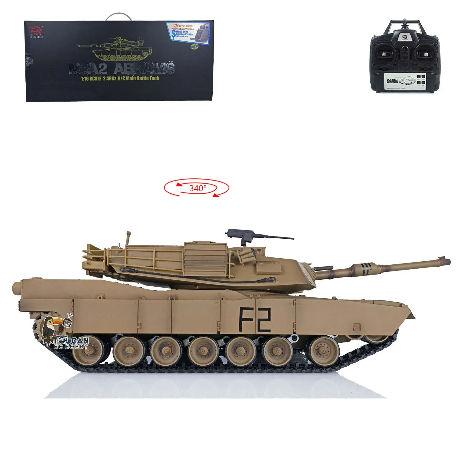 1/16 Heng Long HL RTR RC Tank 3918 7.0 M1A2 Abrams Modified Radio Control Hatch Remote Control Military Car Toys Gifts 2