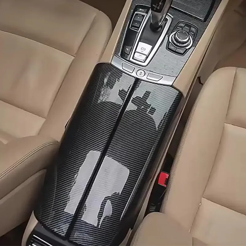 BMW 5 시리즈 GT F07 528 535i 탄소 섬유 자동차 스타일링 센터 콘솔 뚜..