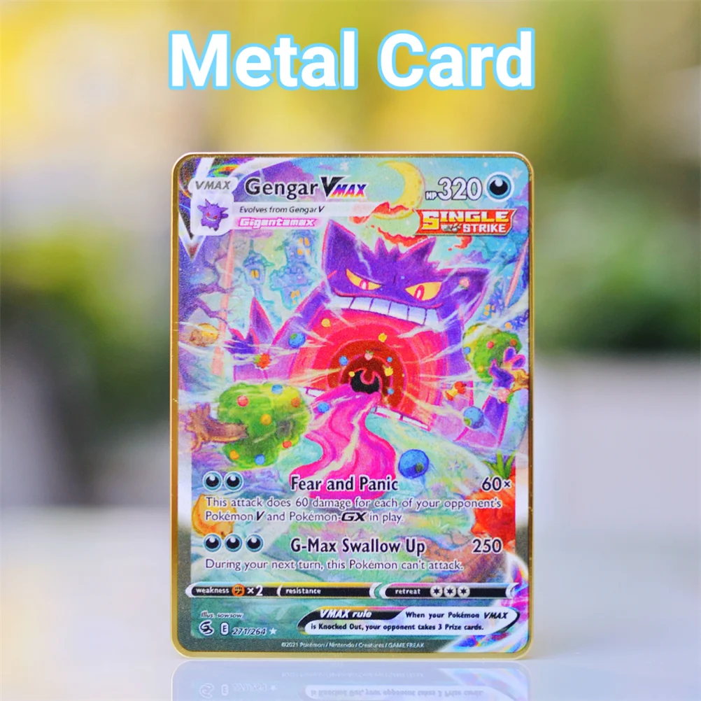 Pokemon Metal Card Solgaleo GX HP 190 Gold Card Trade Card Collection  English Version - AliExpress