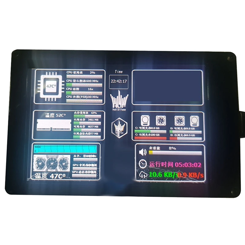 AYHF-AIDA64  ÷ 3.5 ġ IPS LCD ȭ USB ǻ  ȭ ˷̴ ձ ̽  