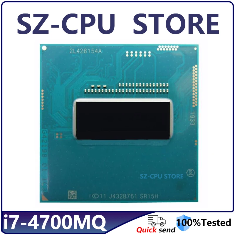 Core i7-4700MQ i7 4700MQ SR15H 2,4 GHz б/у четырехъядерный восьмипоточный Процессор 6M 47W Socket G3 / rPGA946B