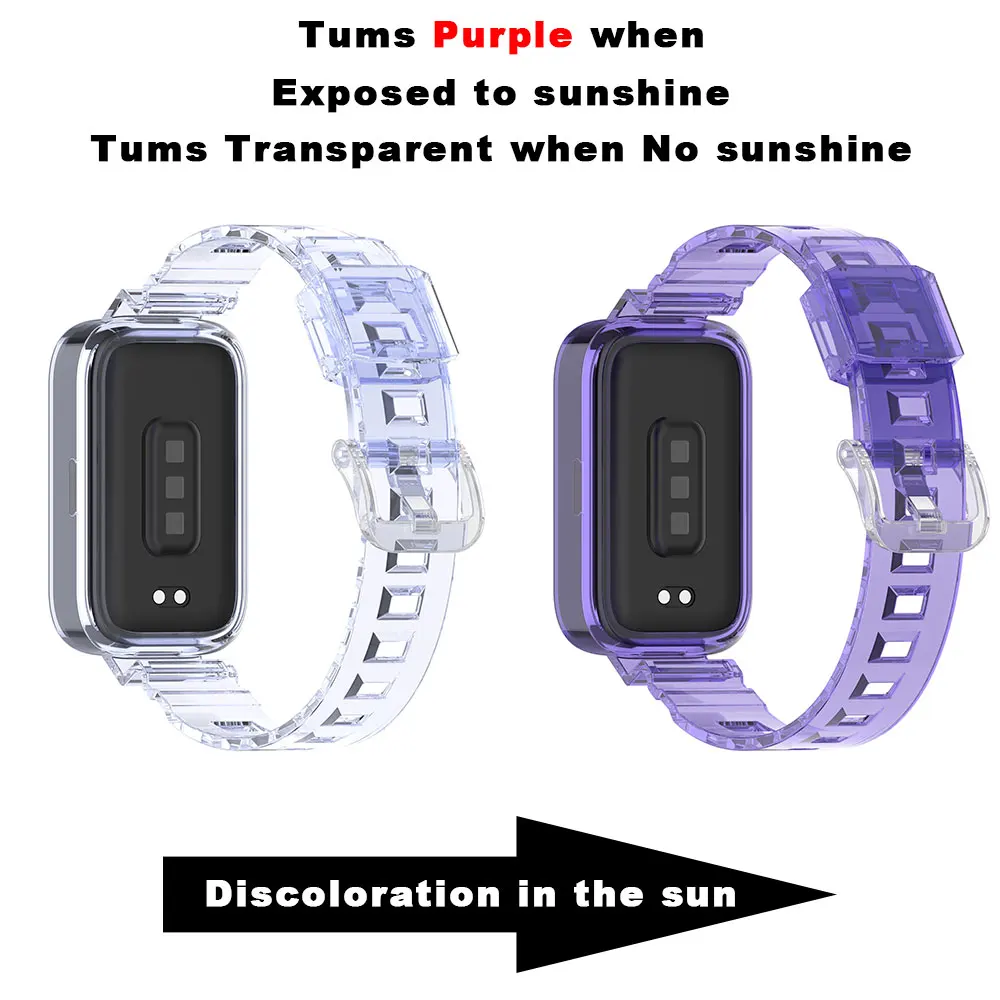 Sunshine-Activated Color-Changing Smartwatch Strap Bracelet