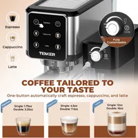 TENKER Espresso Machine 20 Bar, Cappuccino Machine with Automatic Milk Frother, Latte Machine in Stainless Steel Design 2
