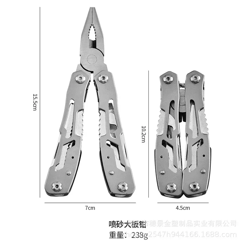 Survival tool Outdoor multitool camping portable stainless steel EDC folding multifunction tools emergency survival knife pliers